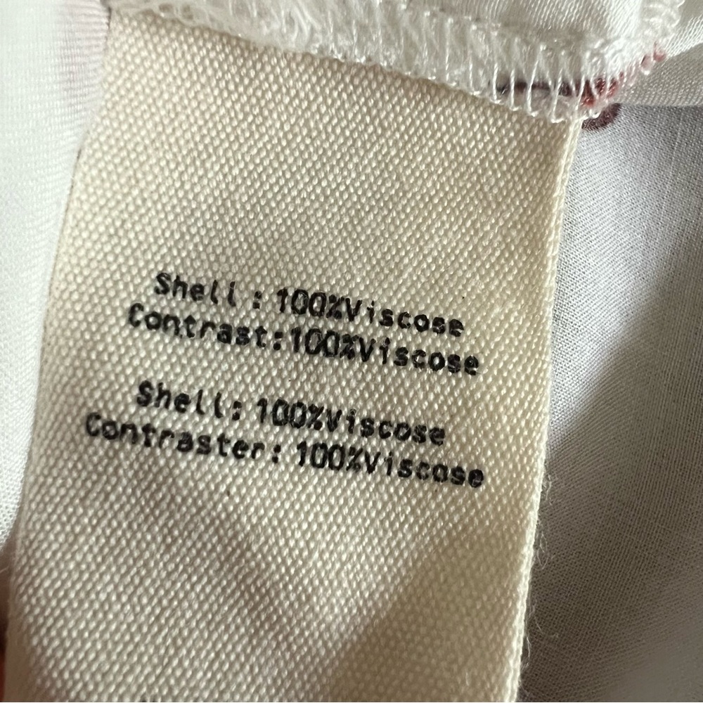 NWT L'Agence White Camille Ladybug Print Button-Up Shirt Size S - Picture 13 of 16